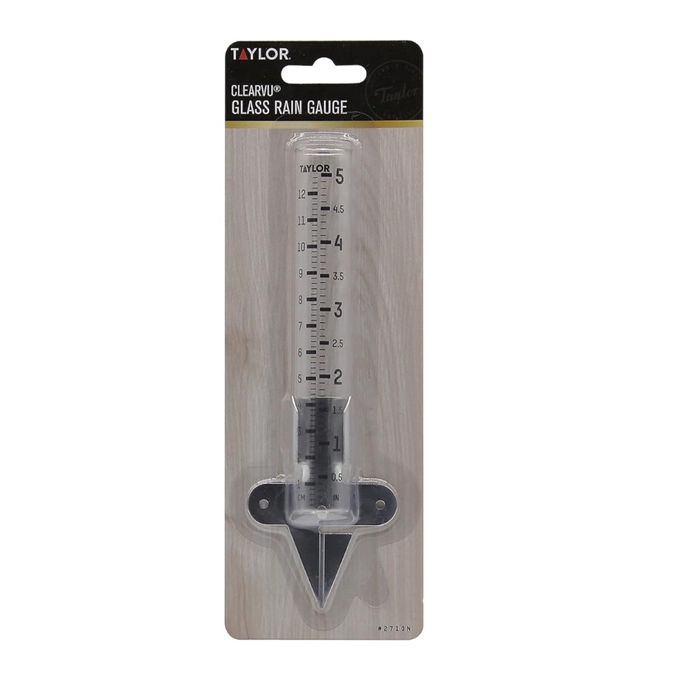 Taylor CLEARVU Glass Rain Gauge #5257018